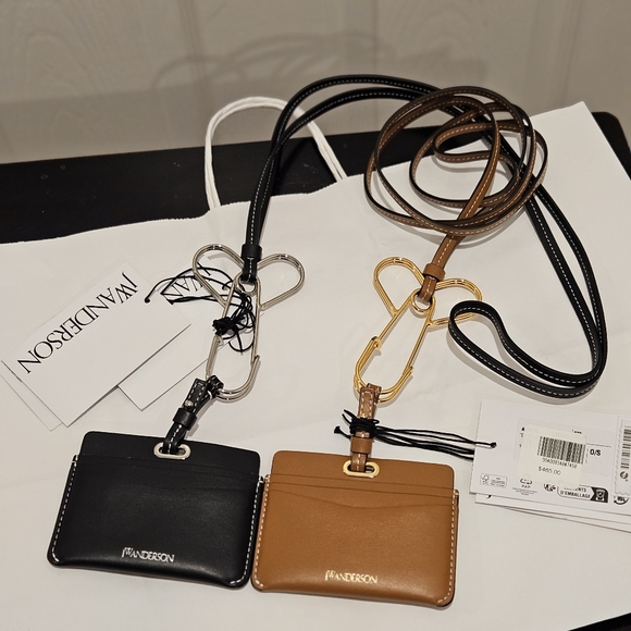 JW ANDERSON Safety Pin Leather Card Holder - UNISEX - Picture 8 of 8